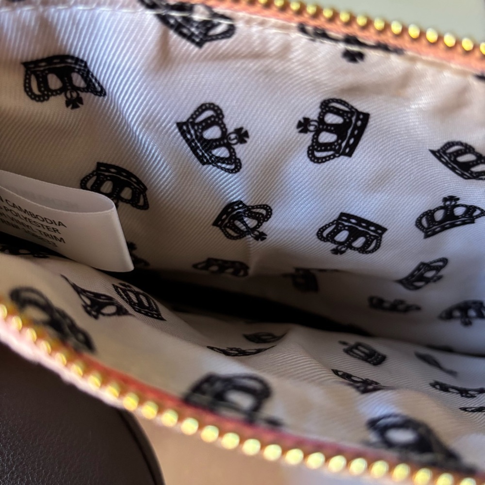 Juicy Couture Pink & Black Triple Pouch Keyring Set with Gold Accents - Picture 11 of 12